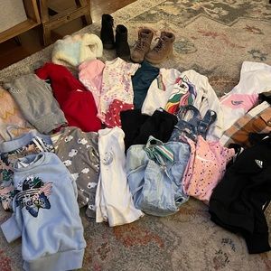 4T clothing and shoes bundle